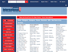 Tablet Screenshot of gunsinternational.com